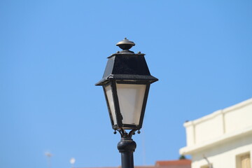 street lamp on sky background