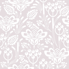 Vector floral seamless elegant pattern