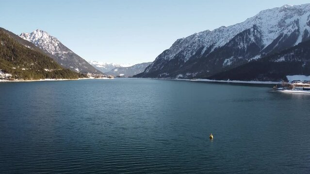 Lake Achensee and surrounding mountains.Tyrol