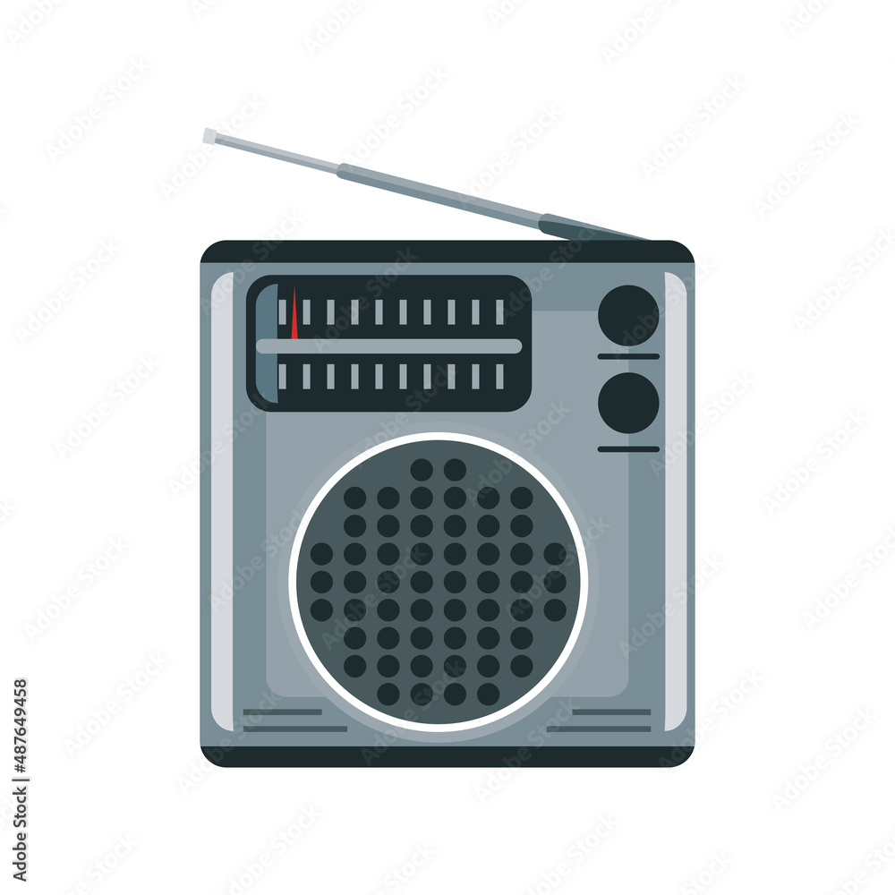 Poster radio stereo icon