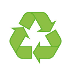 Simple flat Universal Recycling Symbol
