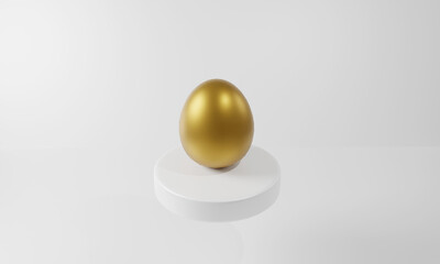 Abstract 3D render. Happy Easter greeting card. template with painted eggs. Holiday trend greeting card with copy space. Simple, minimalistic concept. 3d illustration