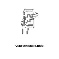 Message Icon in trendy flat style isolated on grey background. Sms symbol for your web site design, logo, app, UI. Vector illustration, EPS10.