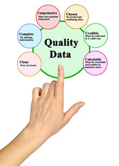 Six characteristics of Quality Data.