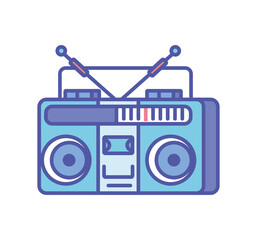 old radio retro tech