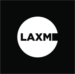 Laxmi company icon vector. Laxmi monogram icon.