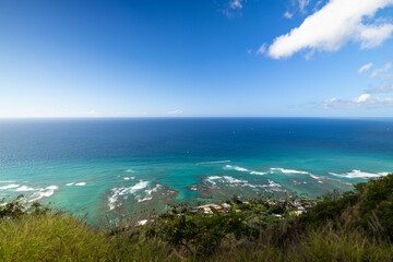 view of the sea from the sea