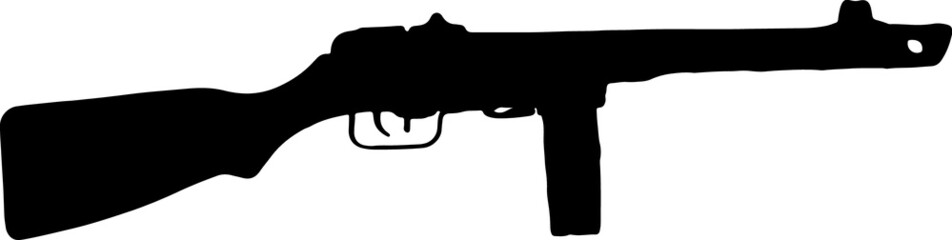 ppsh41 EPS, ppsh41 Silhouette, ppsh41 Vector, ppsh41 Cut File, ppsh41 Vector
