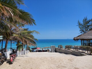 Tropical beach resort, Vietnam Quyet thang hotel, February 25 2021