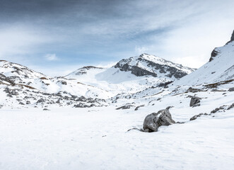 il versante laziale del parco nazionale di abruzzo lazio e molise (le mainarde) in una giornata...