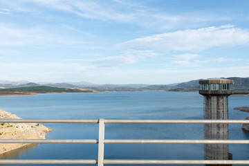 Embalse de Guadalcacin en la provincia de Cádiz, Andalucía, España, 16 de febrero de 2022.