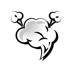 comic empty speech bubbles