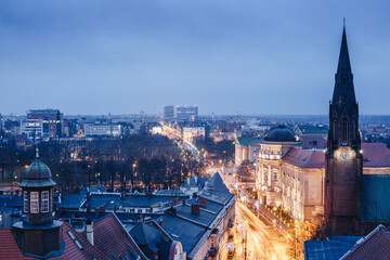 Panorama Poznania - obrazy, fototapety, plakaty