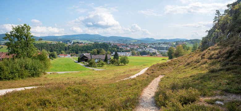 hiking area grosser pfahl, tourist destination at the outskirts of Viechtach, lower bavaria
