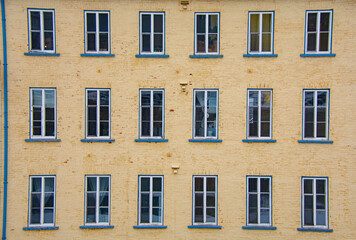 View of the architecture of the pretty old town of Quebec, a UNESCO heritage site