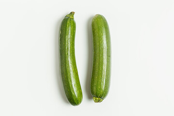Zucchini isolated on white background