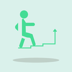 climbing vector icon illustration sign 