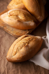 Bolillos. Traditional mexican bakery. White bread commonly used to accompany food and to prepare Mexican sandwiches called Tortas.