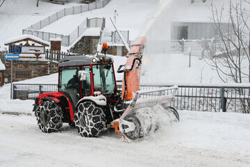 fresa neve pulizia strade 