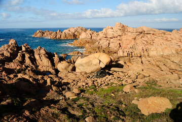 Veduta della costa di Cala Sarraina