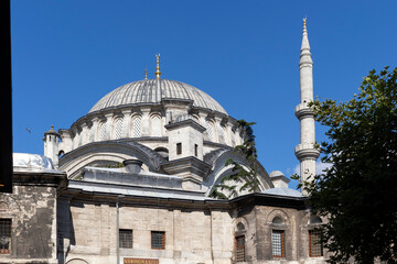 Fototapeta na wymiar Nuruosmaniye Mosque in city of Istanbul, Turkey