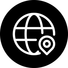 worldwide glyph icon