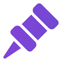 push pin gradient icon