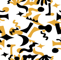 Seamless geometric sketch, hand drawing.