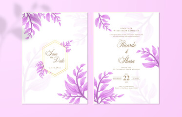 Beautiful wedding invitation