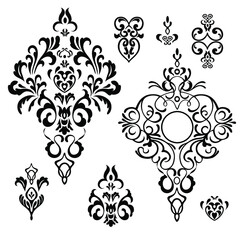 Set of ornate vector ornaments