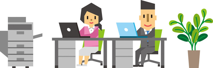 Obraz premium 会社 オフィス