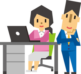 Obraz premium デスクワーク ビジネス