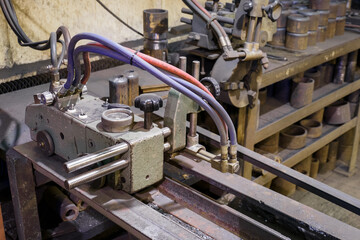 Gas cutting equipment in one line.