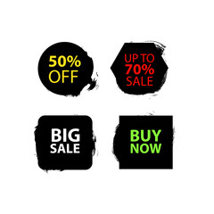 Set of grunge banners.Grunge backgrounds for sale. Spray Paint Elements isolated on White Background, Lines and Drains Black ink splatters, Ink blots set, text frame, Street style