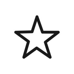 Obraz premium white star - Vector icon star Icon Vector.star icon.star.icon vector. Line stars.