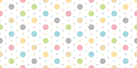 Dot illustration background. Seamless pattern. Vector.ドットイラストのパターン