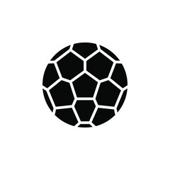 Fototapeta premium Sport, Ball, Game Solid Icon Vector Illustration Logo Template. Suitable For Many Purposes.