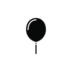 Balloon Solid Icon Vector Illustration Logo Template. Suitable For Many Purposes.