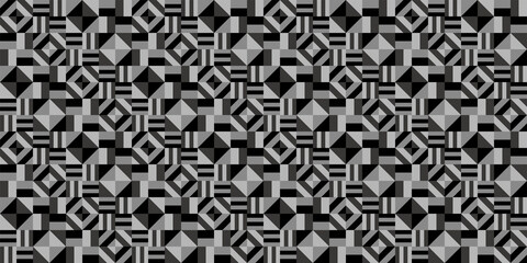 Geometric shapes background. Seamless pattern.Vector. 幾何学パターン