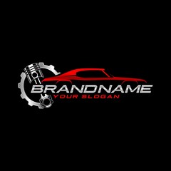 auto repair automotive logo template