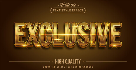 Editable text style effect - Exclusive text style theme.