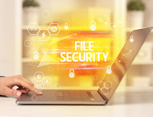 internet security and data protection concept