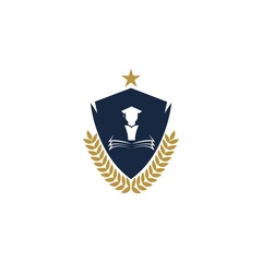 University  Academy  School and Course logo design template