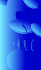 Blue water background