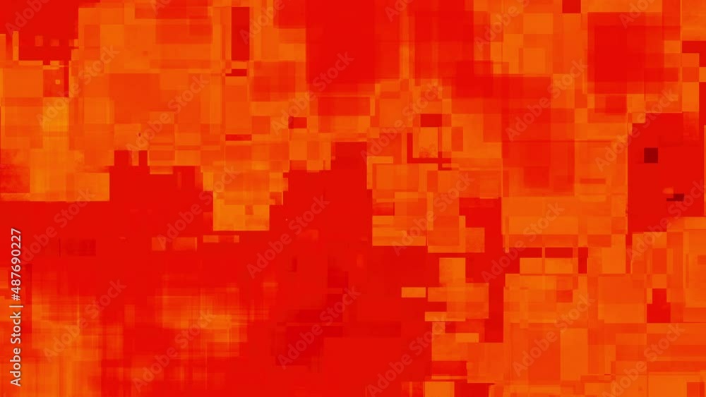 Aufkleber seamless loop animation of grunge orange motion. grunge orange texture animation in stop motion effe
