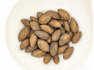 A plate of nuts, Torreya grandis