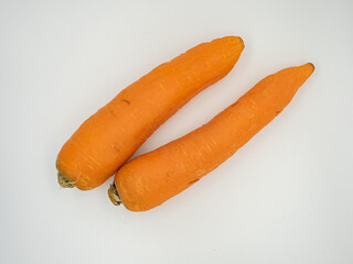 Fresh carrots just bought back