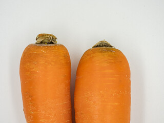 Fresh carrots just bought back