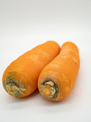 Fresh carrots just bought back