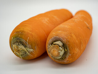 Fresh carrots just bought back